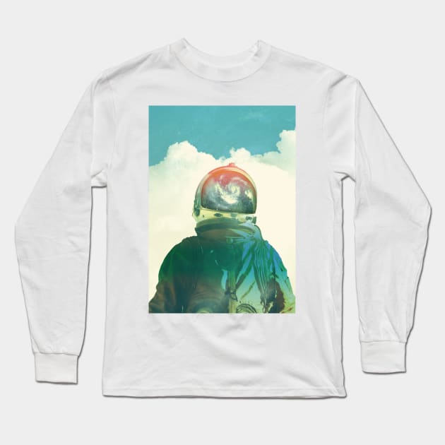 God is an astronaut Long Sleeve T-Shirt by lacabezaenlasnubes